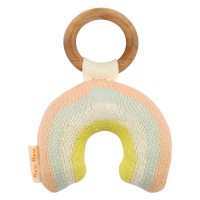 Rainbow Shaped Baby Rattle By Meri Meri